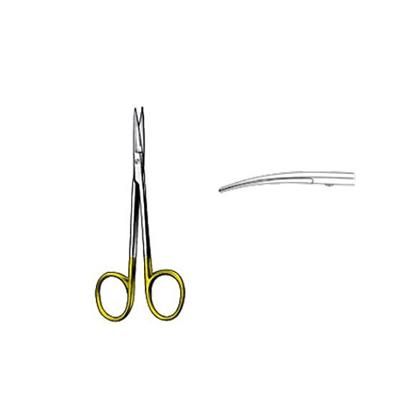 [E005550] Rl Iris Scissor Curved 11.5Cm Tc