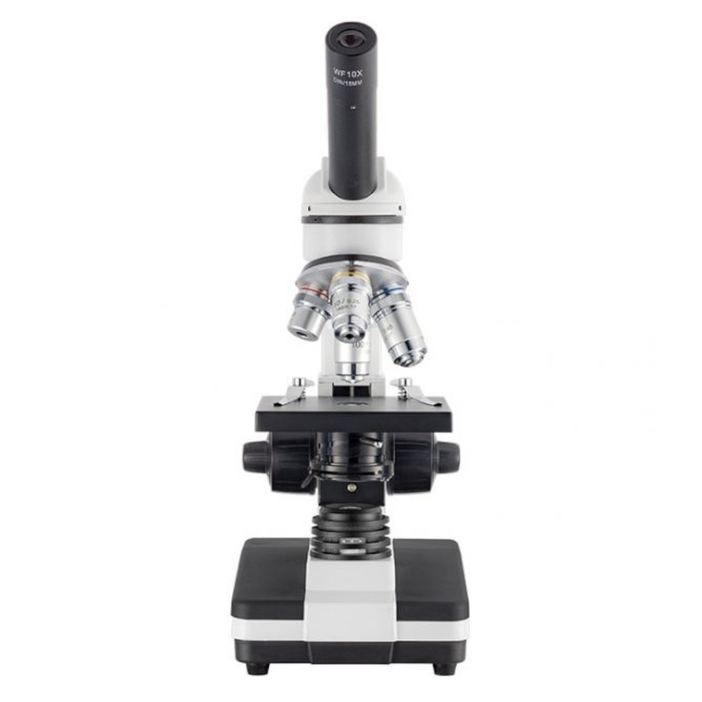[E006826] Student Microscope - Led Rechg/4Obj./Abbe/Iris/Coaxial