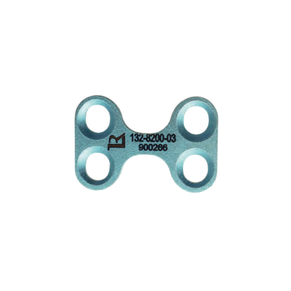[E007189] Rl Patella Luxation Plate 4-Hole 1mm Height 2mm Screws