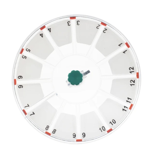 [E007342] Rotor, 12-place microhematocrit (40mm capillary tubes), for ZIP Combo