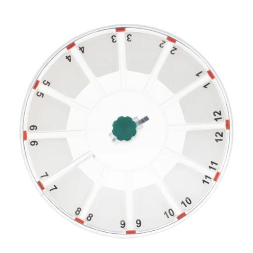 [E016032] Rotor, 12-place microhematocrit (40mm capillary tubes), for ZIP Combo