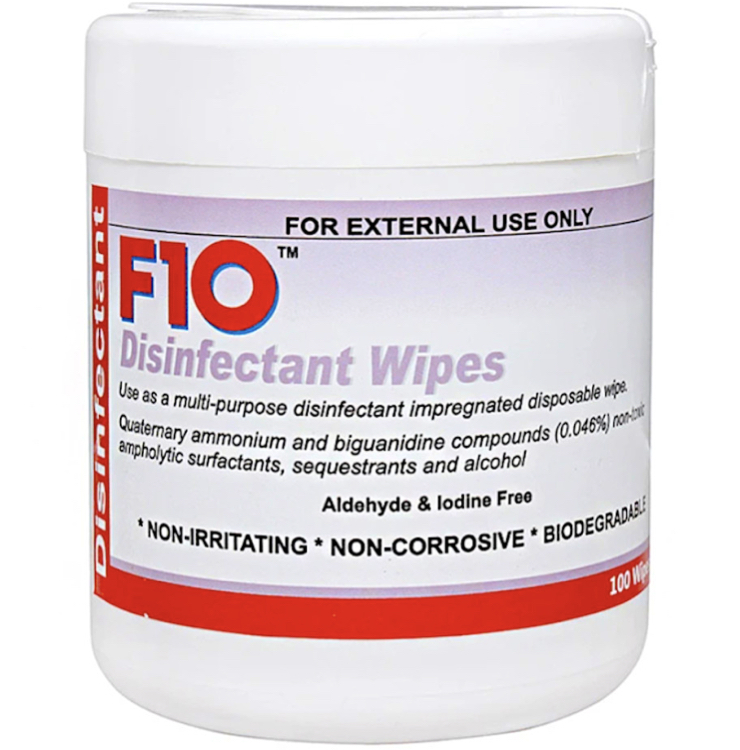 F10 Disinfectant Wipes Dispenser 100 Wipes