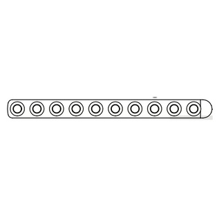 Stacked Locking Hole Plate 2.4mm 10 Hole 73mm Long