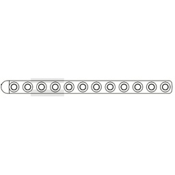[E007806] Stacked Locking Hole Plate 2.4mm 12 Hole 87mm Long